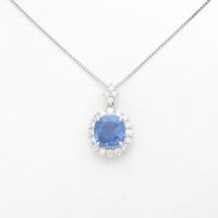 【リメイク】PT 非加熱 サファイヤネックレス