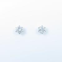 【リメイク】ST／プラチナダイヤモンドピアス 0．417ct・0．445ct・E・SI1・VERYGOOD