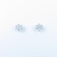 【リメイク】ST／プラチナダイヤモンドピアス 0．505ct・0．514ct・F・SI2・GOOD