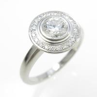 カルティエ ソリテール カルティエ ダムール リング 0．37ct・E・VVS1・3EX