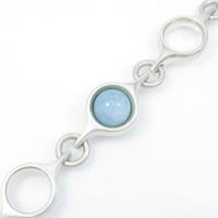 ジョージ ジェンセン アクアマリンブレスレット