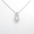 プラチナダイヤモンドネックレス 0．706ct・J・SI1・ペアシェイプ20％引き