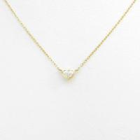 ポンテヴェキオ ハート ダイヤモンドネックレス