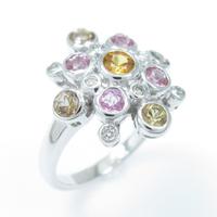 K18WG サファイヤリング