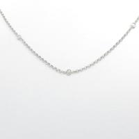 K18WG ダイヤモンドネックレス