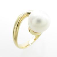 K18YG アコヤパールリング