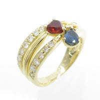 K18YG カラーストーンリング