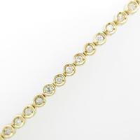 K18YG ダイヤモンドブレスレット