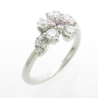 PT フラワー ダイヤモンドリング