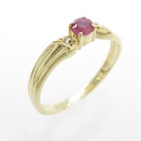 K18YG ルビーリング