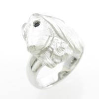 K14WG ドッグ オニキスリング