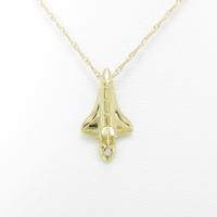 K18YG スペースシャトル ダイヤモンドネックレス