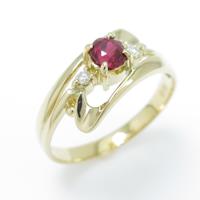 K18YG ルビーリング