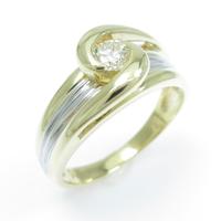 K18YG／PT ダイヤモンドリング