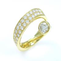 K18YG ダイヤモンドリング