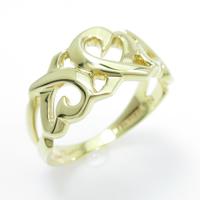 ティファニー トリプルラビングハート リング