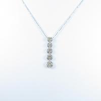 K18WG ダイヤモンドネックレス