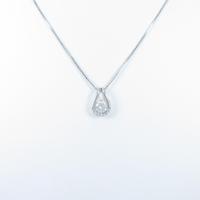 【新品】プラチナダイヤモンドネックレス 0．389ct・F・SI2・GOOD