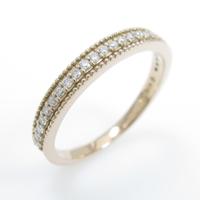 K18PG ハーフエタニティ リング