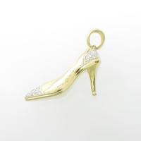 K18YG／K18WG ハイヒール ダイヤモンドペンダント