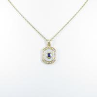 K18YG カラーストーンネックレス