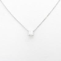 カルティエ Cセッティング ネックレス 0．30ct・E・VVS1・VG