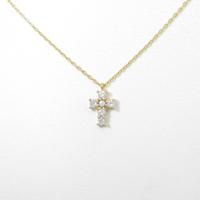 ヴァンドーム クロス ダイヤモンドネックレス