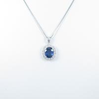 【リメイク】PT 非加熱 サファイヤネックレス