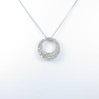 K18WG ダイヤモンドネックレス