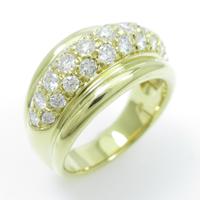 K18YG ダイヤモンドリング5％引き