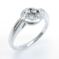 K18WG ダイヤモンドリング