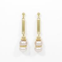 K18YG タンスイパールピアス