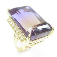 K18YG アメトリンリング