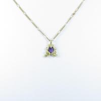 K18YG フロッグ アメジストネックレス