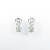 PT／K18WG ダイヤモンドピアス