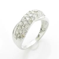 K18WG パヴェ ダイヤモンドリング