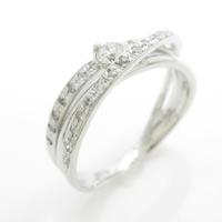 K18WG ダイヤモンドリング