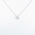 K18WG ダイヤモンドネックレス 0．430ct・H・SI2・VG