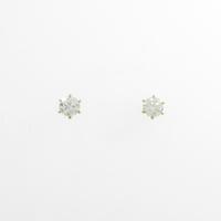 【リメイク】K18YG ソリティア ダイヤモンドピアス