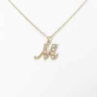 アガット イニシャルM タンスイパールネックレス