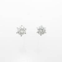 【リメイク】ST／プラチナダイヤモンドピアス 0．200ct・0．213ct・D・VVS1?2・VG?G