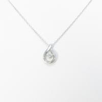 4゜C フラワー ダイヤモンドネックレス