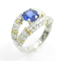 PT／K18YG サファイヤリング