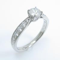 プラチナダイヤモンドリング 0．303ct・G・VS2・EXT H＆C