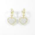 ギメル ハート ダイヤモンドイヤリング