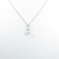 PT スリーストーン ダイヤモンドネックレス