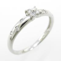 【PTJW-20cc】PT フラワー ダイヤモンドリング20％引き