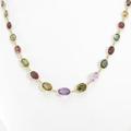 K18YG カラーストーンネックレス