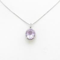 K14WG アメジストネックレス