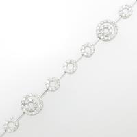 K18WG ダイヤモンドブレスレット